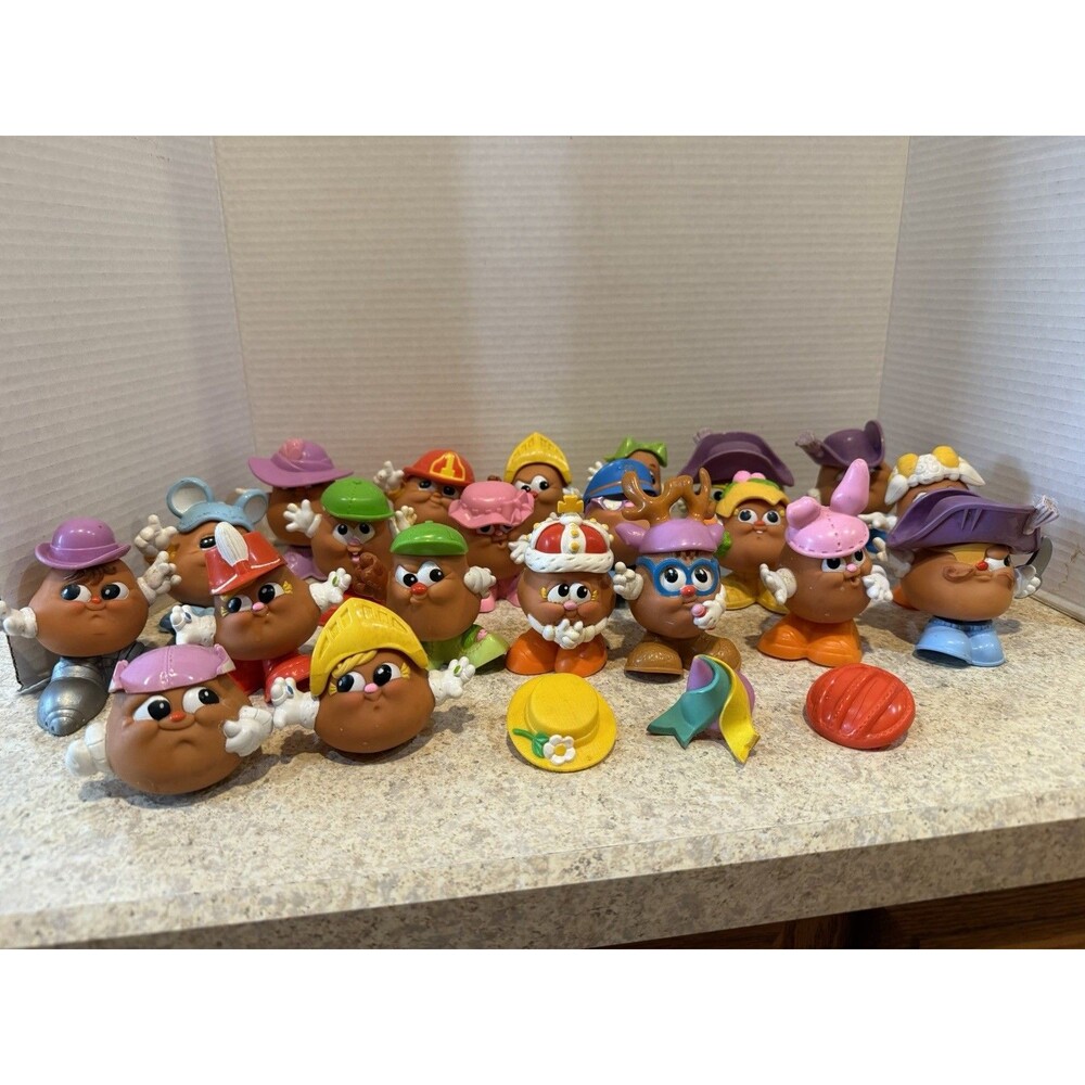 Vintage 1987 Hasbro Mr. Potato Head Kids Spud Kids Lot 20+ needs a good cleaning